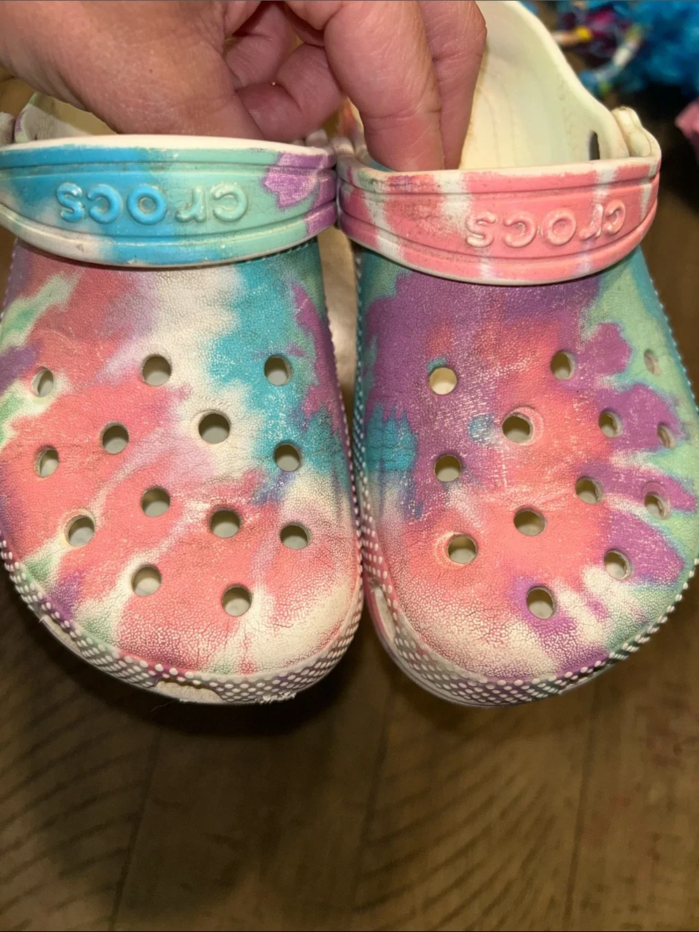 CROCS Kids Tie-Dye Clogs size 11 toddler